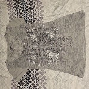 Gray rhinestone shirt